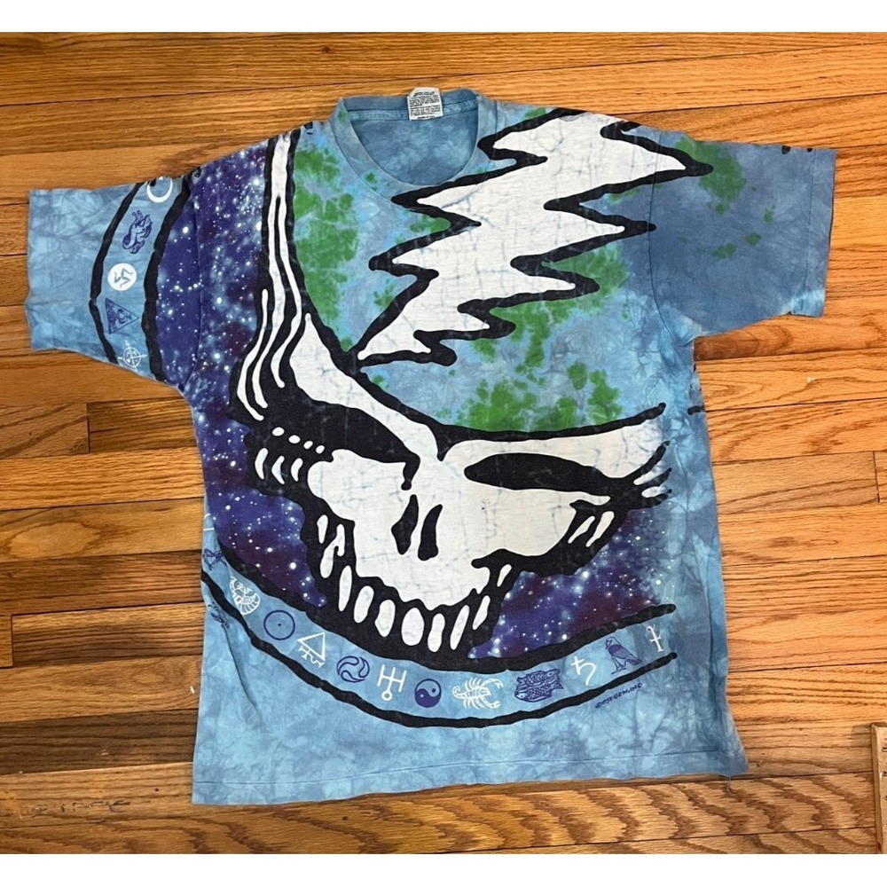 Liquid Blue Vintage XL Single-Stitch Grateful Dead Tye Dye T-Shirt 1995
